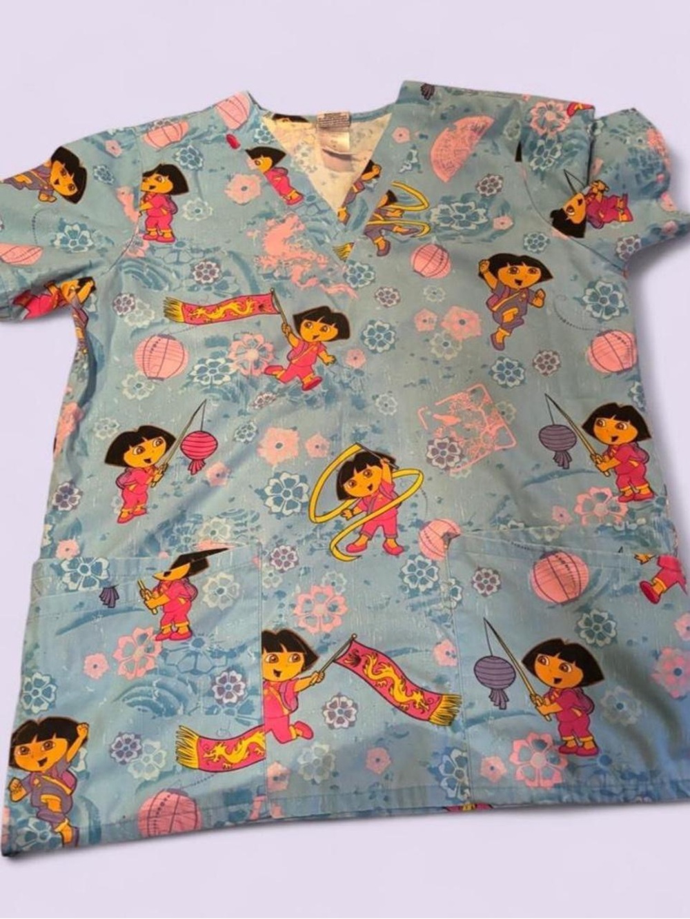 Dora the Explorer Lunar New Year Character Scrub Top Small